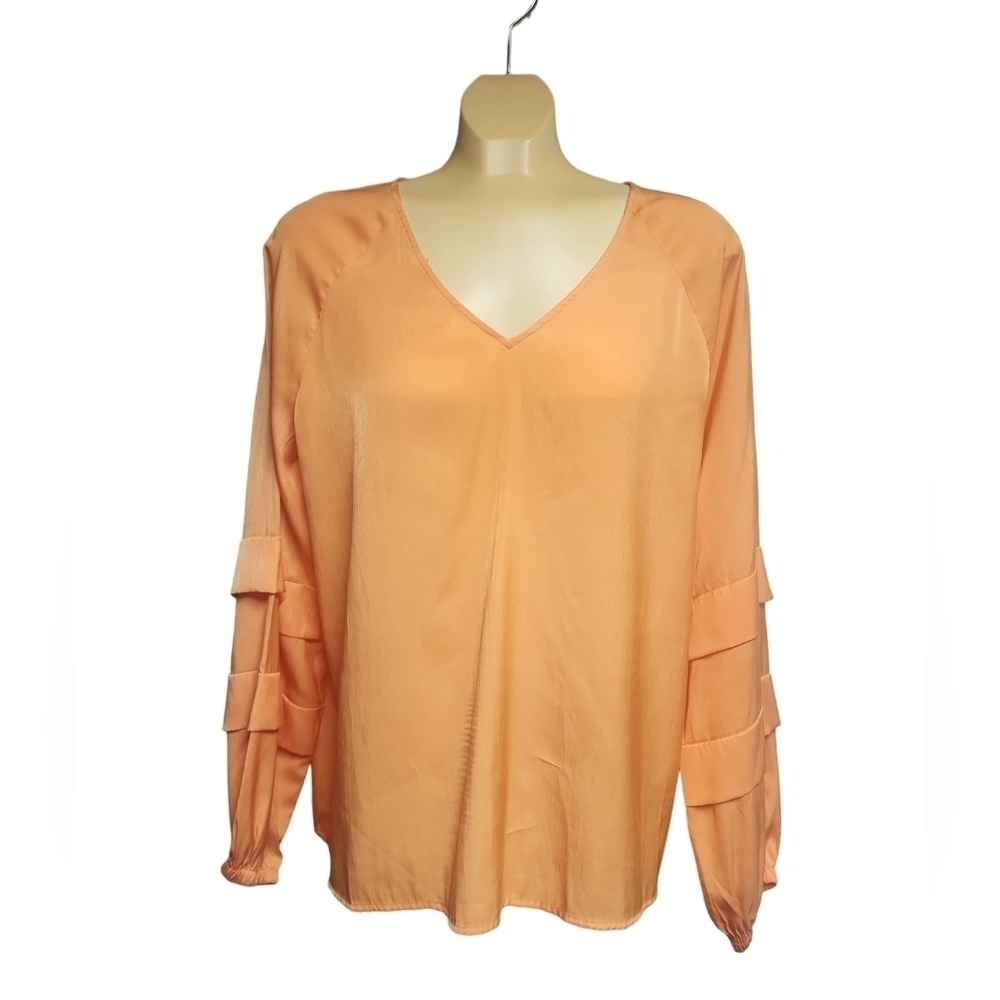 Worthington Orange 🍊 V-Neck Blouse​